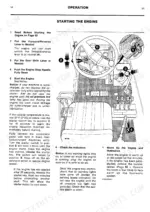 jcb-520m-525b-hl-530b-hl-loadall-operator-manual-9801-7777-procedures-54.webp JCB 520M, 525B-HL, 530B-HL engine starting procedure with operator controls diagram showing levers, pedals, and ignition key.