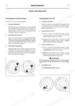 jcb-525-58-to-537-130-loadall-operator-manual-9801-7950-procedures-119.webp JCB 525-58, 525-67, 527-58, 527-67, 530-67, 530-95, 530-110, 530-120, 535-67, 537-120, 537-130 maintenance procedures for front and rear hub oil levels and changing oil.