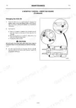 jcb-528-70-528s-530-60-loadall-operator-manual-procedures-117.webp JCB 528-70, 528S, 530-60 maintenance procedure for changing axle oil, showing drain plug A and fill plug B locations.