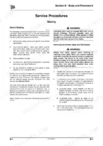 jcb-530-70-530-110-loadall-service-manual-9813-3850-2-procedures-274.webp JCB 530-70, 530-110 service manual page for direct glazing removal and installation procedures.