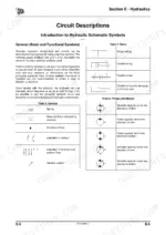 jcb-530-70-530-110-loadall-service-manual-9813-3850-2-system-diagram-374.webp JCB 530-70, 530-110 hydraulic schematic symbols guide for rams, pumps, and motors with general circuit descriptions.
