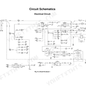 JCB 530-70, 530-110 electrical circuit schematic showing ignition, starter motor, alternator, and blower fuse wiring.