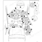 JCB 530-70, 532-120, 533-105, 535-60, 535-95, 535-125, 535-140, 537-135, 540-70, 540-140, 540-170 cab layout and controls diagram.