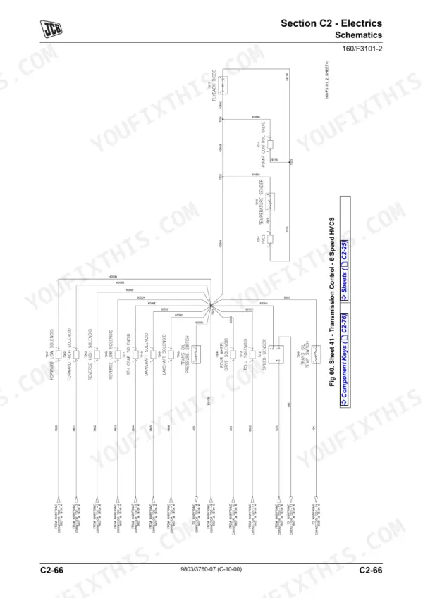 JCB 526-56 service manual - Section C2 - Electrics