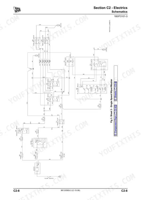 JCB 526-56 service manual - Section C2 - Electrics