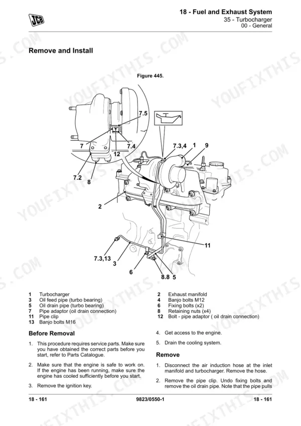 JCB 531-70 service manual - 18 - Fuel and Exhaust System