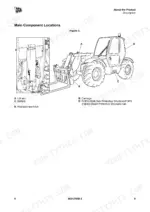 jcb-531-70-to-560-80-loadall-rough-terrain-variable-reach-truck-operator-manual-9831-7650-exploded-view-21.webp JCB 531-70 to 560X80 Loadall diagram showing main component locations including lift arm, carriage, battery, and ROPS/FOPS cab.