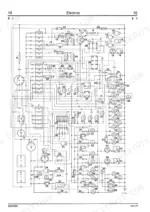 jcb-712-716-articulated-hauler-service-manual-9803-5000-wiring-297.webp JCB 712, 716, 700 Series electrical system wiring diagram showing numbered components and circuit connections.
