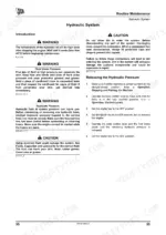 jcb-714-718-articulated-dump-truck-service-manual-9813-0550-3-torque-12.webp JCB 714, 718, Articulated Dump Truck 714, 718, 718 Tier 3, ADT 714/718 hydraulic system maintenance and pressure release steps.