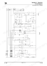 jcb-722-articulated-dump-truck-service-manual-9803-7170-07-wiring-179-2.webp JCB 722, Articulated Dump Truck - 722, electrical circuit diagram showing QSB ECM connections, battery, and starter motor.
