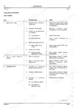 jcb-801-tracked-excavator-service-manual-9803-3161-specs-7.webp JCB 801, 801 Tracked Excavator hydraulics troubleshooting table for track and slew motor faults, causes, and actions.