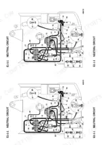 JCB 802.7 Super, 803 Plus, 803 Super, 804 Super hydraulic neutral circuit diagram showing hoses and valve components.