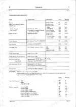 jcb-805-to-808-excavator-service-manual-9803-3150-specs-16.webp JCB 805, 805B, 806B, 807B, 808 service manual table listing lubricant types, fluid capacities, and fuel tank specifications.