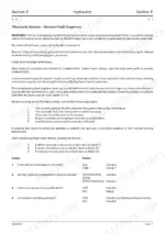 JCB 8052, 8060 hydraulic system general fault diagnosis and troubleshooting procedure table.