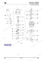 jcb-8055-8065-excavator-service-manual-9803-9890-3-exploded-view-254.webp JCB 8055, 8065 exploded view diagram of servo hand controller components for dismantling and assembly.