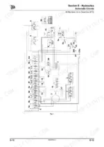 jcb-8055-8065-excavator-service-manual-9803-9890-3-hydraulic-283.webp JCB 8055, 8065 hydraulic schematic circuit diagram showing control valves, pumps, and system components for 2010 models.