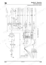 jcb-8055-8065-excavator-service-manual-9803-9890-3-wiring-195.webp JCB 8055, 8065 electrical schematic circuit diagram showing glow plug, fuel pump, and Curtis instrument panel wiring.