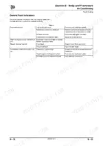 jcb-8056-excavator-service-manual-9803-9296-1-troubleshooting-119.webp JCB 8056, ISUZU 4JG1PBW air conditioning fault finding table showing symptoms, causes, and repair procedures.