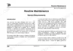 jcb-8056-midi-excavator-operator-manual-9801-9075-1-maintenance-119.webp JCB 8056 routine maintenance service requirements introduction page 110 detailing service schedule guidelines.