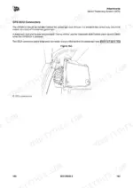 jcb-8290-8330-agricultural-tractor-operator-manual-en-9831-0000-maintenance-173.webp JCB 8290, 8330 GPS ECU connectors diagram showing location behind passenger seat for system installation.