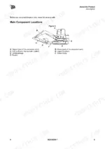 jcb-85z-1-86c-1-excavator-operator-manual-9821-6200-exploded-view-21.webp JCB 85Z-1, 86C-1 diagram showing main component locations including dipper, boom, cab, undercarriage, and dozer blade.
