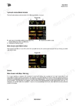 jcb-85z-1-86c-1-excavator-operator-manual-9821-6200-troubleshooting-76.webp JCB 85Z-1, 86C-1 instrument panel display showing hydraulic active mode variants, auto warm status, and error warnings.