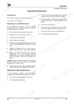jcb-926-930-940-rough-terrain-fork-lift-operator-manual-9811-0860-maintenance-81.webp JCB 926, 930, 940 operating manual page covering low and high temperature environment procedures and maintenance.
