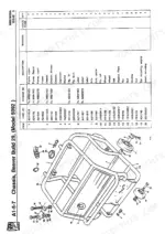 jcb-beaver-to-5106-portable-power-pack-handbook-and-parts-manual-9800-9001-chassis-parts-8.webp JCB Beaver Mk I, Mk II, MRS power pack exploded view of chassis and wheel components with parts list.