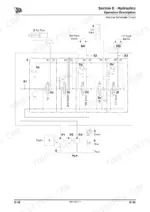 jcb-dumpster-htd5-dumpster-service-manual-9803-9570-4-hydraulic-108.webp JCB Dumpster HTD5, DUMPSTER hydraulic schematic circuit diagram showing tip ram, lift ram, track motors, and pump system.