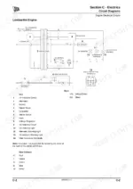 jcb-dumpster-htd5-dumpster-service-manual-9803-9570-4-wiring-85.webp JCB Dumpster HTD5, DUMPSTER Lombardini engine electrical circuit diagram, connector pinouts, and wire color key.