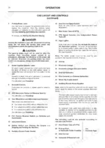 JCB Fastrac 2140 operator manual page detailing cab layout and controls including parking brake, gear selector, and PTO.