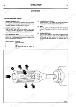 jcb-fastrac-to-145t-tractor-operator-manual-9801-1310-controls-32.webp JCB FASTRAC 125, 145T column-mounted switch operation diagram, wiper, horn, and indicator control functions.