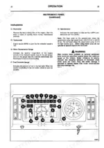 jcb-fastrac-to-145t-tractor-operator-manual-9801-1310-operations-29.webp JCB FASTRAC 125, 145T instrument panel operation guide, including hourmeter, tachometer, and speedometer details.