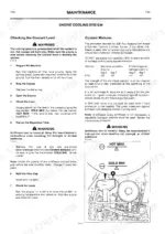 jcb-fastrac-to-3185-fastrac-operator-manual-maintenance-111.webp JCB Fastrac 3155, 3185 maintenance manual: engine cooling system coolant level check and mixture table.