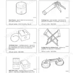 JCB Fastrac 2115-3185 service manual: Body and Framework service tools, including hand cleaner, cartridge gun, ovens, and glass lifters.