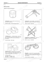 jcb-fastrac-to-3185-fastrac-service-manual-9803-8020-exploded-view-17.webp JCB Fastrac 2115-3185 service manual: Body and Framework service tools, including hand cleaner, cartridge gun, ovens, and glass lifters.