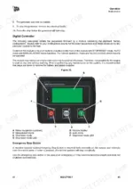 jcb-g115-to-g91qs-generator-operator-manual-9821-7700-controls-49.webp JCB G115, G115QS, G115S, G116QS, G140, G140QS, G140S, G141, G141QS, G65, G65QS, G65S, G66QS, G90, G90QS, G90S, G91QS digital controller operation diagram and emergency stop button guide.