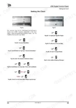 jcb-g144-to-g200r-generator-set-operator-manual-9811-2850-procedures-40.webp JCB G144, G144Q, G175, G175Q, G220, G220Q, G130R, G160R, G200R digital control panel procedure for setting the clock.