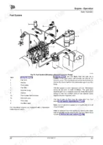 jcb-g144-to-g200r-generator-set-operator-manual-9811-2850-system-diagram-83.webp JCB G144, G144Q, G175, G175Q, G220, G220Q, G130R, G160R, G200R fuel system diagram showing Bosch-P injection pump components.