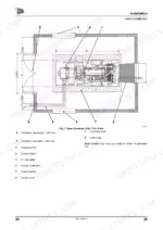 jcb-g8x-to-g45qx-generator-set-operator-manual-9811-4550-maintenance-26.webp JCB G8X-G45QX generator indoor installation plan view diagram showing concrete base, air inlets, and cable conduits.