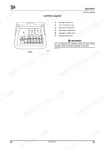 JCB HTD5, JCB Dumpster HTD5 operator control layout diagram showing throttle, track, skip, and speed control levers.