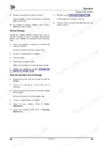 JCB HTD5, JCB Dumpster HTD5 manual page detailing machine storage and removal from storage procedures.
