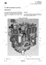 jcb-jcb-to-cyl-engine-service-manual-9806-6400-4-exploded-view-24.webp JCB T4F 444/448 Elec Engine: Left hand side main component location diagram with numbered parts list.