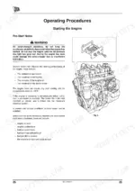 jcb-jcb-to-engine-engine-operator-manual-9811-1650-fluid-capacities-31.webp JCB JCB DIESELMAX T3 SE ENGINE, 9811/1650, engine starting procedures, pre-start checks, and inlet manifold heater diagram.