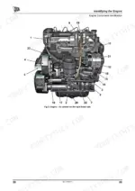 jcb-jcb-to-engine-engine-operator-manual-9811-1650-procedures-26.webp JCB JCB DIESELMAX T3 SE ENGINE, 9811/1650, right side engine component identification diagram with numbered parts.