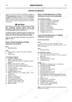 jcb-jcb-to-plus-fastrac-operator-manual-interval-schedules-110.webp JCB 3170, 3190, 3220, Plus series maintenance manual page showing 10-hour and 50-hour service schedule checklists.