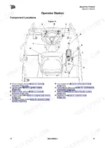 jcb-jcb116-jcb116d-jcb116dd-roller-operator-manual-9831-4600-controls-29.webp JCB JCB116, JCB116D, JCB116DD operator station component location diagram showing controls, switches, and seat.