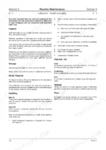 jcb-js-210-lc-excavator-service-manual-9803-6510-specs-39.webp JCB JS 210 LC, JS200 - 260 routine maintenance manual page covering lubricant health, safety, and first aid procedures.