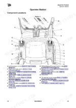 jcb-js115-to-js235-excavator-operator-manual-9821-9950-controls-30.webp JCB JS115, JS130, JS145, JS160, JS180, JS190, JS200, JS210, JS220, JS235 operator station component location diagram and key.