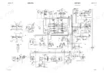 JCB JS130W, JS150W hydraulic system schematic diagram showing boom, arm, bucket cylinders, and steering control unit.